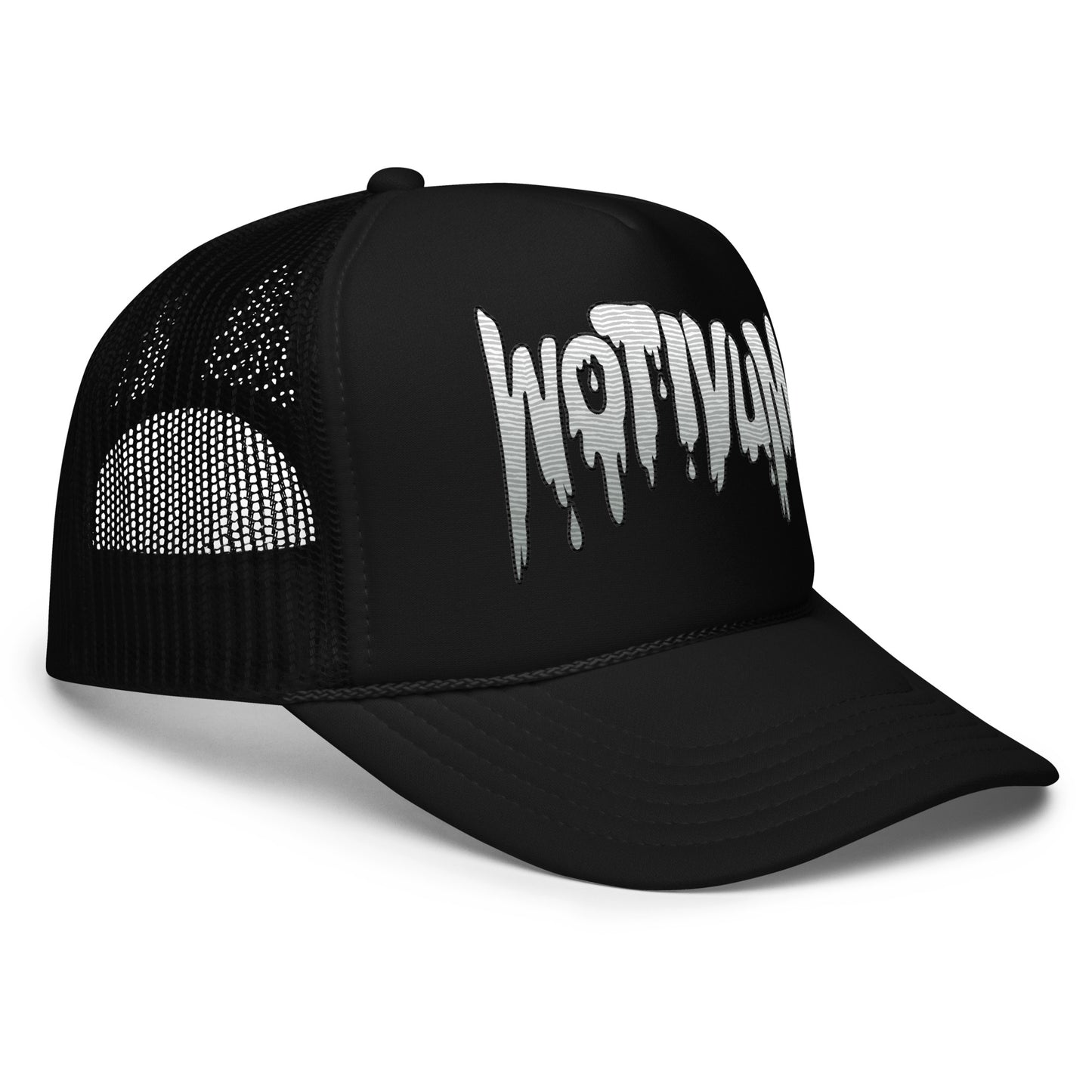 WOTIVUM DRIP TEXT TRUCKER HAT