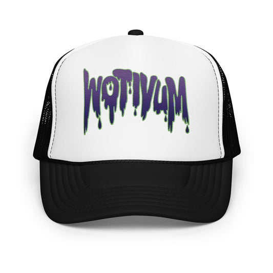 WOTIVUM DRIP TEXT TRUCKER HAT