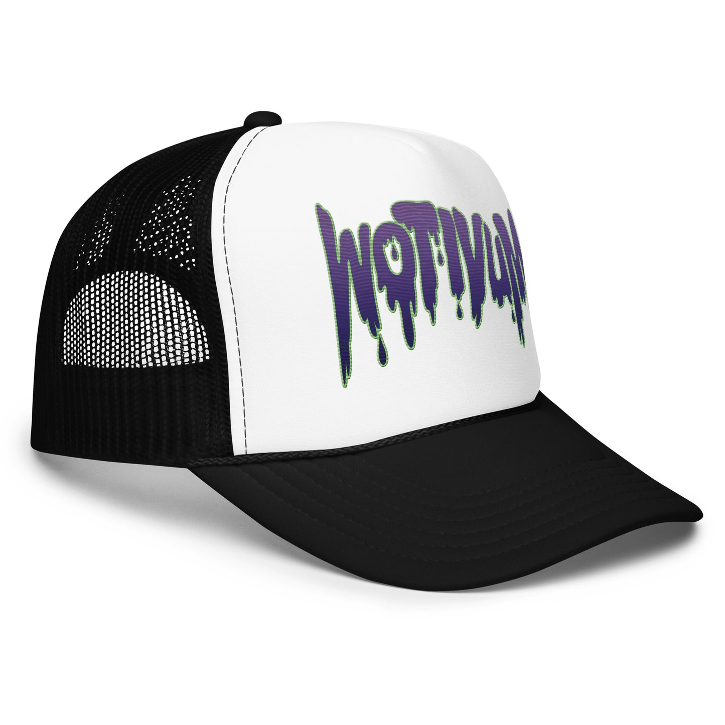 WOTIVUM DRIP TEXT TRUCKER HAT