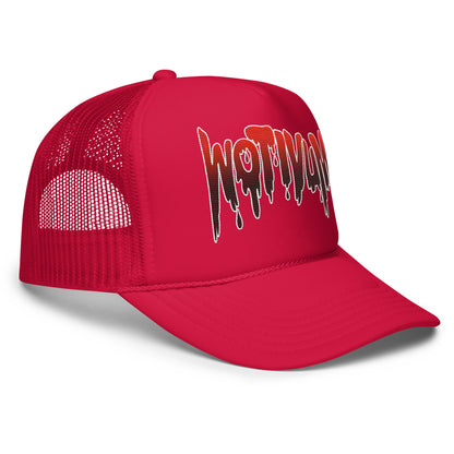 WOTIVUM DRIP TEXT TRUCKER HAT