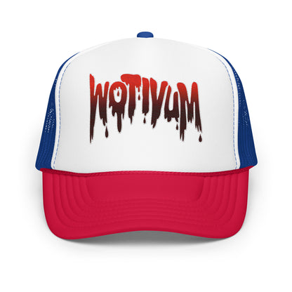 WOTIVUM DRIP TEXT TRUCKER HAT